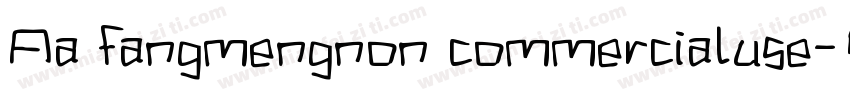 Aa fangmengnon commercialuse字体转换